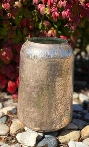 lot 37 image: Silver Glass Vase