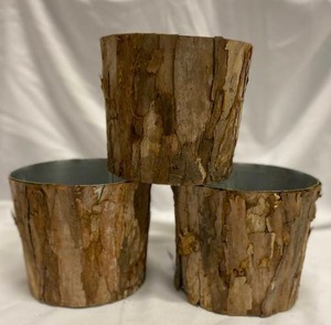 lot 268 image: Birch Bark Planters  6 x 7 (3)