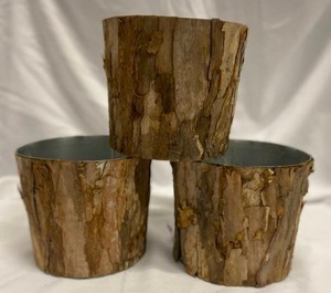 lot 276 image: Birch Bark Planters  6 x 7 (3)