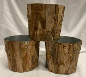 lot 278 image: Birch Bark Planters  6 x 7 (3)
