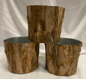 lot 282 image: Birch Bark Planters  6 x 7 (3)