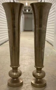 lot 408 image: Tall Silver Vase (2)