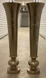lot 411 image: Tall Silver Vase (2)
