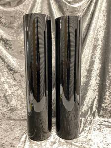 lot 481 image: Tall Black Vases
