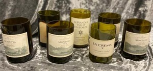 lot 560 image: 7 Wine Bottle Vases