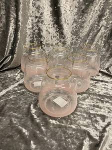 lot 583 image: Pink Votive Candle Holders (6)