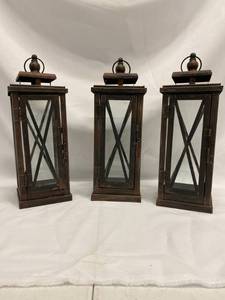 lot 440 image: Bronze Lanterns (3)