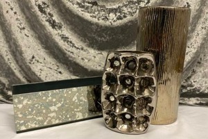 lot 608 image: Misc. Silver Vases (3)