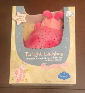lot 195 image: Cloud-b Twilight Plush Toy Pink Ladybug, Changes Colors