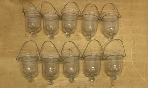 lot 466 image: 10 Hanging Votive Candle Holders