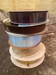 lot 731 image: Various Spools of Ribbon - See Pictures for width and colors