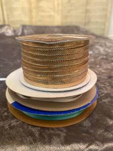 lot 741 image: Various Spools of Ribbon - See Pictures for width and colors