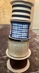 lot 743 image: Various Spools of Ribbon - See Pictures for width and colors