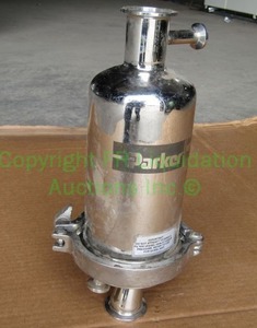 lot 15 image: Parker domnick hunter stainless steel food grade fluid tank
