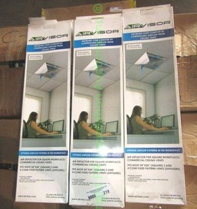lot 219 image: Air Visor air deflector kits for commercial ceiling vents