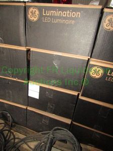 lot 206 image: GE Lumination LED luminaire recessed light fixtures, never installed in original box, 4 total
