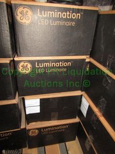 lot 204 image: GE Lumination LED luminaire recessed light fixtures, never installed in original box, 4 total