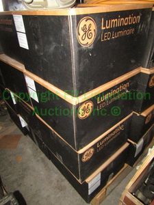 lot 202 image: GE Lumination LED luminaire recessed light fixtures, never installed in original box, 4 total