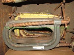 lot 186 image: Large heavy duty C clamps 10 count