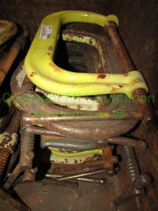 lot 181 image: Large heavy duty C clamps 10 count