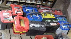 lot 40 image: Optima deep cycle batteries and more, 11 total