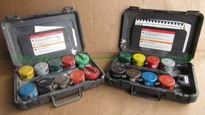 lot 55 image: Waekon corp. FPT25-00 IM fuel cap adapter sets (one is incomplete)