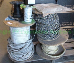lot 95 image: Rolled rope and cable as shown