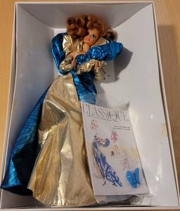 lot 5 image: VINTAGE 1992 LIMITED EDITION BENEFIT BALL BARBIE DOLL WITH ORIGINAL BOX AND PAPERWORK AS SHOWN.