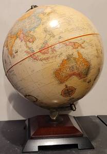 lot 11 image: REPLOGE 12 DIAMETER WORLD CLASSIC SERIES GLOBE IN STYLECOLORCONDITION SHOWN.