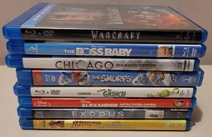lot 26 image: LOT OF 8 BLUE RAY DVD MOVIES IN ASSORTED TITLES AS SHOWN. (YOUR BID X 8)
