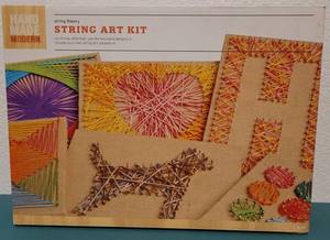 lot 49 image: STRING ART KIT BY HAND MADE MODERN IN UNOPENED BOX AS SHOWN.