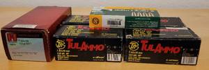 lot 53 image: LOT OF 6 BOXES OF 7.62x39 mm AMMUNITION CARTRIDGES IN ASSORTED BRANDS AS SHOWN. THESE CARTRIDGES FIT LOT #4. (1) 50 QTY (3) 40 QTY (1) 20 QTY (1) ONLY 29 QTY (YOUR BID X 6)