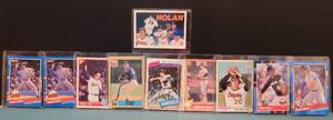 lot 113 image: LOT OF 10 NOLAN RYAN TRADING CARDS AS SHOWN. (YOUR BID X 10)