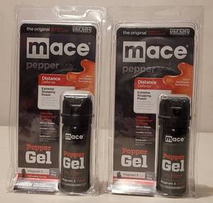 lot 135 image: LOT OF 2 MACE PEPPER SPRAY CANS IN UNOPENED PACKAGES AS SHOWN. (YOUR BID X 2)