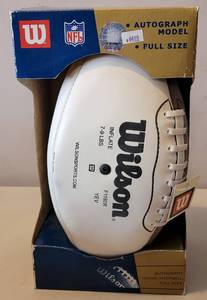 lot 280 image: WILSON AUTOGRAPH MODEL FULL SIZE FOOTBALL IN PACKAGE AS SHOWN.