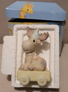 lot 235 image: PRECIOUS MOMENTS BIRTHDAY TRAIN NO. 13 IN BOX AS SHOWN.
