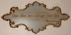 lot 289 image: ONE SHOE CAN CHANGE YOUR LIFE - CINDERELLA PLAQUE AS SHOWN.