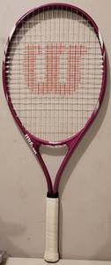 lot 284 image: WILSON TRIUMPH TENNIS RACKET AS SHOWN.