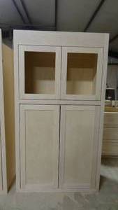 lot 4 image: Beautiful Stain Grade Maple Cabinet 77 14 x 42 14 x 6 14