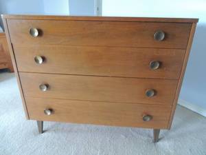lot 15 image: Wooden outer base metal inside Cressna small dresser stock #3100-07 34x39x20