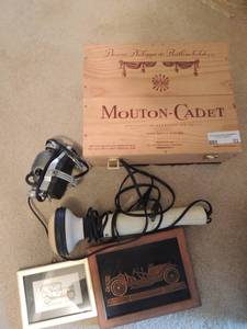 lot 53 image: Panasonic Panabrater II EV221 Matsushita Electric works back massager 6x5 Rolls-Royce silver goat kersh of London 9x6 1912 Raceabpot art Mounton Cadet battle gift box