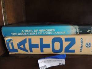 lot 82 image: Books x2 quotations of LOUIS LAMOUR  by Angeltique  and PATTON by Farago