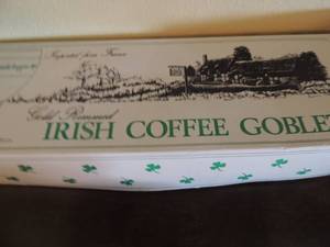 lot 96 image: 6 Irish Coffee cup NIB