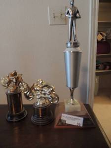 lot 39 image: 3 Motor cross trophies