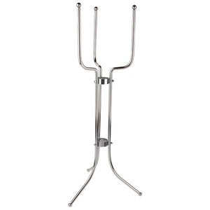 lot 77 image: NEW- Tablecraft, #5288,  30 Wine Bucket Stand - Stainless Steel, Chrome Plated