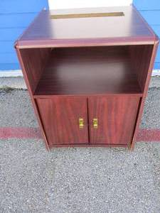 lot 29 image: 2-Door, 2-Adjustable Shelf, Printer Cabinet