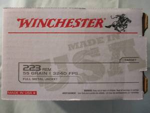 lot 47 image: 200 Rounds- Winchester USA, 223-Rem Ammunition, 55 Grain, FMJ.