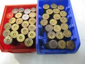 lot 64 image: 2-Small Bins Of 42-Total,  Mixed Brands Of 12-Ga Shotgun Shells