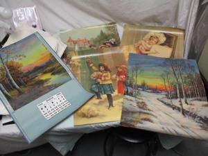 lot 110 image: 5-Vintage Prints, All Needed Framed. 3-Printed in Germany
