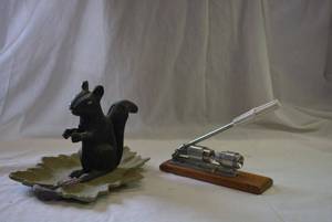 lot 176 image: Squirrel Nut Cracker and Pull Handle Nut Cracker